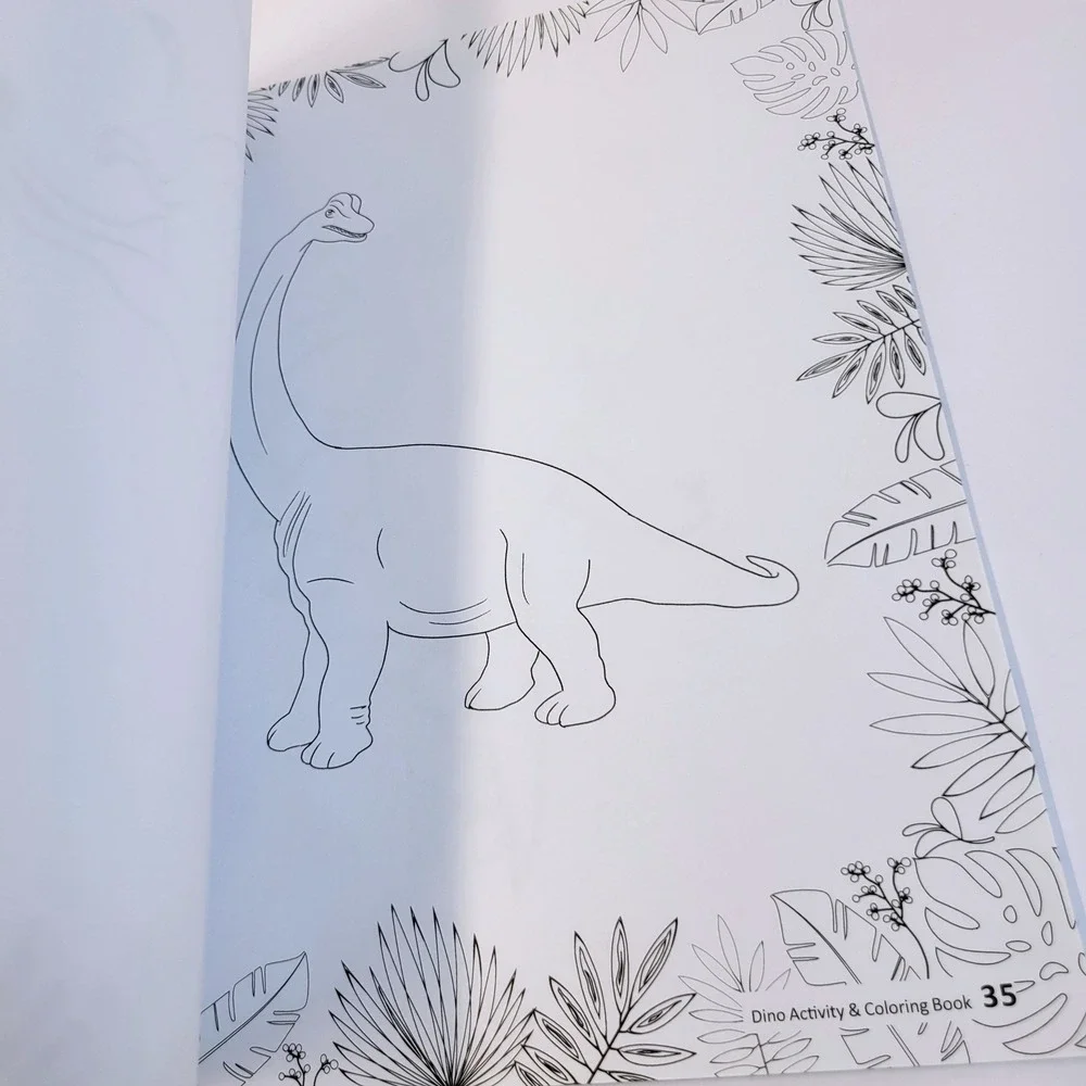 Qurious Dinos Activity & Coloring Book Dinosaur Jungle Paperback